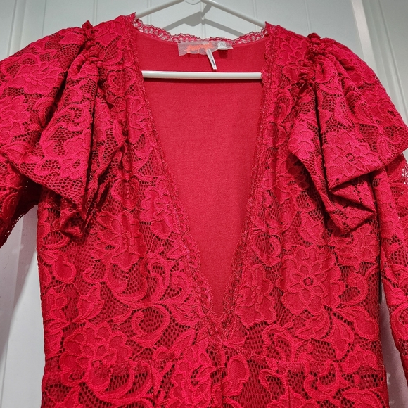 NWT FREE PEOPLE Lace Party Jumpsuit - Picture 6 of 10